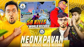 quot 58 KILLS quot NeonXPawan BROKE casetooop HIGHEST KILL RECORD  NEONXPAWANOP GOD OF BGMI [upl. by Johanan]