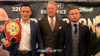 FULL VIDEO  JOSH WARRINGTON VS CARL FRAMPTON KICK OFF PRESS CONFERENCE amp FACE OFF [upl. by Annabel]