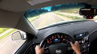 2009 Cadillac CTSV brief GoPro HD HERO2 test [upl. by Anaed788]