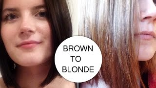 HOW I WENT FROM DARK BROWN TO MEDIUM HONEY BLONDE [upl. by Coltun]