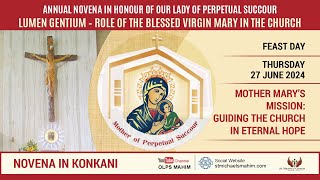 Feast Day Novena to Our Mother of Perpetual Succour  2024  KONKANI 1100 AM [upl. by Tallia]