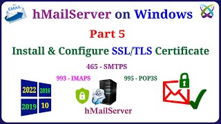 hMailServer  Part 5  Install and Configure SSLTLS Certificates on hMailServer [upl. by Lisan]