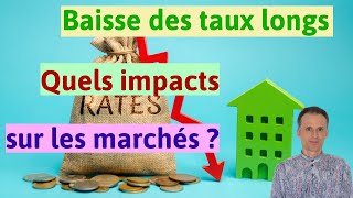 Début de baisse des taux longs  quels impacts sur les marchés [upl. by Clere]