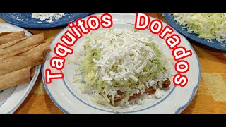 TAQUITOS DORADOS DE POLLO Y PAPA  Rápidos y fáciles de hacer [upl. by Tabor]