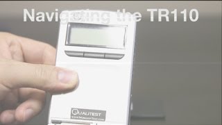 Qualitests Portable Surface Roughness Tester  TR110  Navigating the TR110 [upl. by Llezniuq]