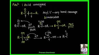 3 Ester hydrolysisDifferent mechanism for jee advanced [upl. by Aryad699]