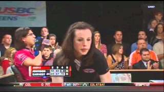 2012 USBC Queens Match 1 Josie Earnest vs Liz Johnson [upl. by Enened]