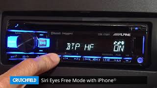 Alpine CDE172BT Display and Controls Demo  Crutchfield Video [upl. by Yelnahs]