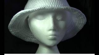 Wide Brim Hat Crochet Tutorial [upl. by Nyladam884]