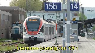 BR 427 Stadler FLIRT im Bahnhof Neuwied im April 2024 [upl. by Jasisa834]