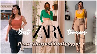 BEST ZARA TROUSERS amp JEANS  Pear shaped body type 🍐🍑  Harshala Patil [upl. by Anhcar]