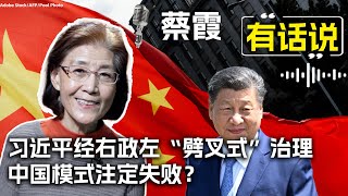 蔡霞有话说：习近平经右政左“劈叉式”治理 中国模式注定失败？ [upl. by Niryt617]