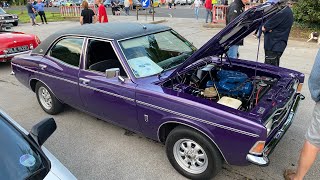 1975 Ford Cortina MK3 2000E HWJ 947N Humber Bridge Classic Car Night 150923 [upl. by Christean]