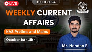 Weekly Currently Affairs  1  KAS Prelims and Mains  Nandan R [upl. by Sibell301]