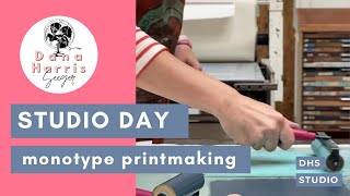 Monotype Printmaking Studio Day [upl. by Adriane]