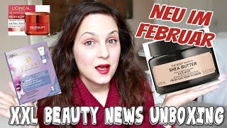 DROGERIE NEUHEITEN amp BEAUTY NEWS Haul Februar XXL Unboxing LOréal Paris Body Shop Biodroga [upl. by Tibold]