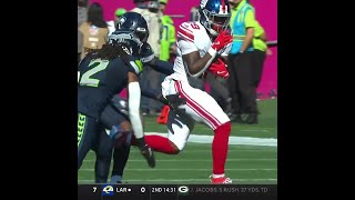 Tyrone Tracy rushes for a 27yard Gain vs Seattle Seahawks [upl. by Eldwin399]