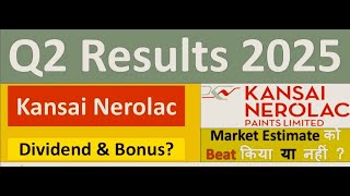 KANSAI NEROLAC Q2 results 2025  NEROLAC Paints results  KANSAI NEROLAC Paints Share News [upl. by Massiw]