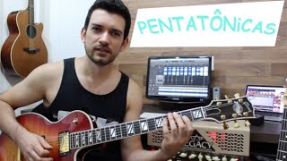 ESCALA PENTATÔNICA  CONHECENDO TODO O BRAÇO DA GUITARRA [upl. by Ahsimin]