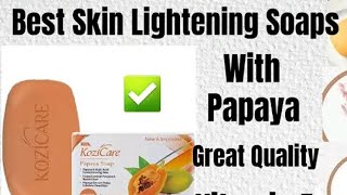 Kozicare Skin Brightening Soap  Kozicare papaya soap  Result within 1 week  How to use correctly [upl. by Bostow]