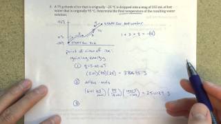 Finding Final Temperature When Ice is Added to Water [upl. by Atinele]