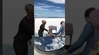 كبرتوا الموضوع يا شباب 🤔😅 سفر سياحة travel traveladvice flight flights fly flightattendant [upl. by Legin]