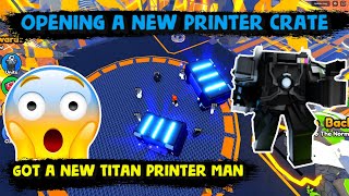 Opening the printer crate  In Search of Titan Printer Man  Toilet Tower Defense [upl. by Rokach]