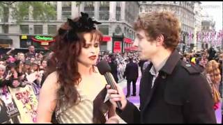 Helena Bonham Carter interviewed at the European premiere of Dark Shadows part 1 [upl. by Yendic437]