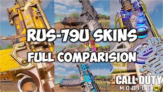 All RUS79U Legendary Comparision  COD Mobile  CODM alias roboticist [upl. by Blinnie263]