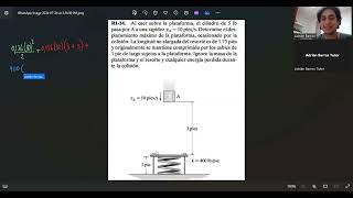 Dinámica de Hibbeler 1425  Al caer sobre la plataforma el cilindro de 5 lb pasa por A a una [upl. by Cowey]