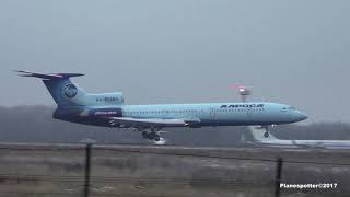 Tupolev Tu154M RA85684 Alrosa Avia Landing in Domodedovo [upl. by Anayt]