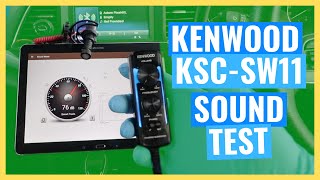 KENWOOD KSCSW11 SOUND TEST Underseat Compact Subwoofer 33 Install Series [upl. by Hgieleak531]