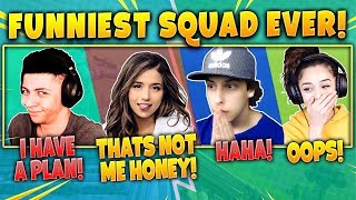 Myth Pokimane Cizzorz Valkyrae Funniest Squad Ever Fortnite Battle Royale Highlights Moments [upl. by Koller891]