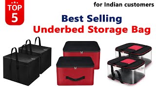 Best Underbed Storage Bag in India 2024 Best Selling Underbed Clothes Organizer Bag Review 2024 [upl. by Ecirum788]