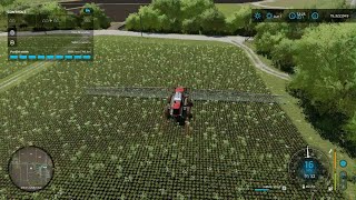 Farming Simulator 22 fertilizing field 47 map elmcreek farmingsimulator farmingsimulator fyp [upl. by Van]