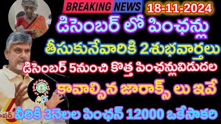 డిసెంబర్ లో కొత్త పింఛన్లకు 2శుభవార్తలు ఈజారాక్స్ ఇస్తేనే కొత్త పింఛన్ లేకుంటే లేmsappathakalu [upl. by Ennaeilsel]