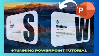 Morph animation🤯 Powerpoint tutorial 🔥  Swot transition in PowerPoint 🤩 powerpoint ppt [upl. by Rodgiva]