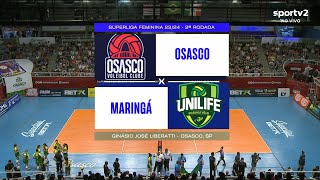 OSASCO X MARINGÁ  SUPERLIGA FEMININA 2324 ❤❤❤AMO VÔLEI🏐🏐🏐 [upl. by Kronick]