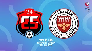 TFF 2Lig  ANAGOLD 24Erzincanspor  Karaman FK [upl. by Nelloc]