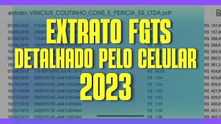 COMO TIRAR EXTRATO ANALITICO do FGTS COMPLETO pelo CELULAR 2023  Passo a Passo [upl. by Ayotal662]