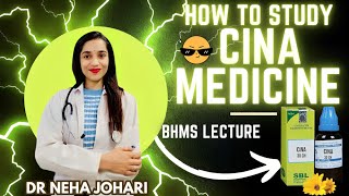 Cina medicine BHMS lecture video  Cina homeopathic medicine lecture  Johari BHMS [upl. by Lemraj52]