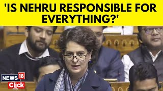 Wayanad MP Priyanka Gandhi Vadras Fiery Maiden Parliament Speech On Samvidhan Debate  N18V [upl. by Bohaty]