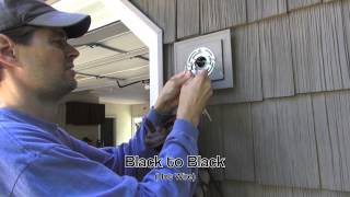 Exterior Light Installation on Vinyl Siding Block [upl. by Enihpled]