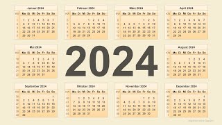 Kalender 2024 [upl. by Ocirederf]