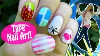 5 Nail Art Using Striping Tape Beginners Series [upl. by Letniuq]