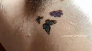 TEMPORARY TATTOO  8 butterfly tattoo  sticker tattoo [upl. by Bender273]