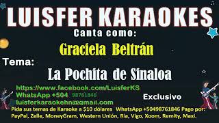 Graciela Beltrán  La Pochita de Sinaloa  Karaokes Demo [upl. by Japha]