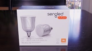 Sengled Pulse 2 in 1 LED Light  Wireless JBL Speaker Review [upl. by Narine811]