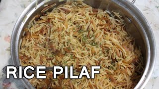 Quick and Simple Foolproof Orzo Rice Pilaf  Naan Central [upl. by Kcirdot]