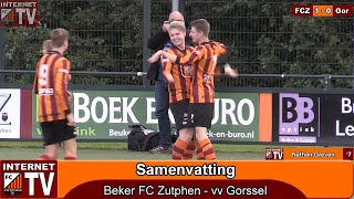 Samenvatting beker FC Zutphen  vv Gorssel 81 [upl. by Aikemahs]